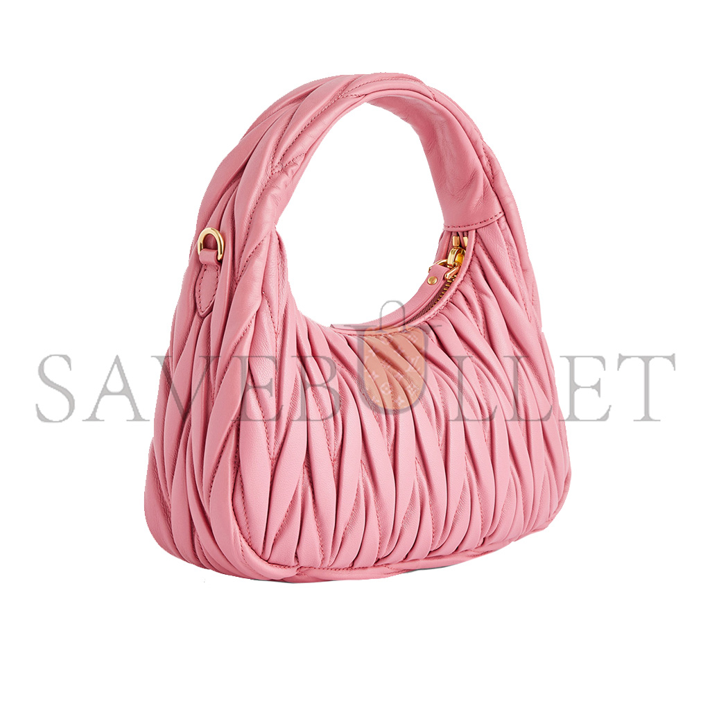 M1v M1v wander matelassÉ leather top-handle bag 5bc125 (20*17*6cm)